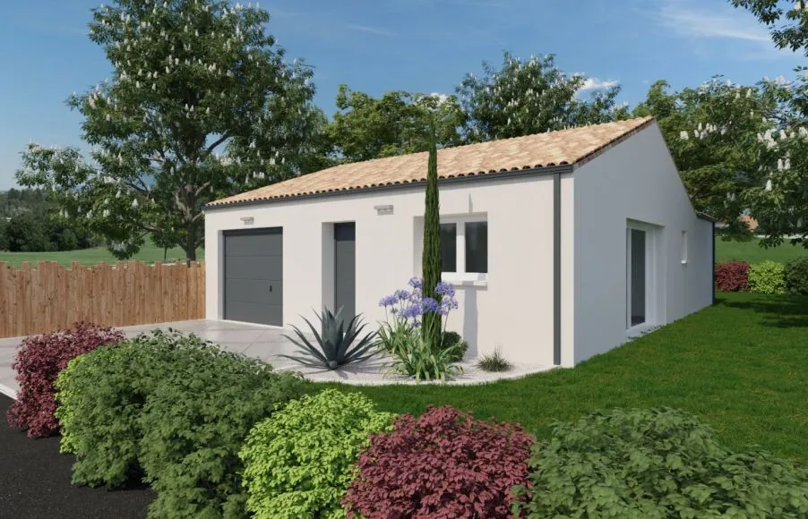 Image Projet de construction d'une maison 77.54 m² avec terrain à PAULX (44)