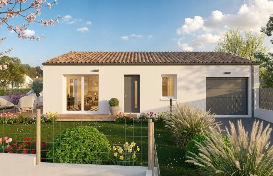 Image Projet de construction d'une maison 66 m² avec terrain à SAINT-ETIENNE-DE-MER-MORTE (44)