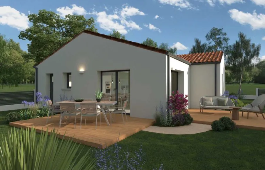 Image Projet de construction d'une maison 72.45 m² avec terrain à BEAUVOIR-SUR-MER (85)