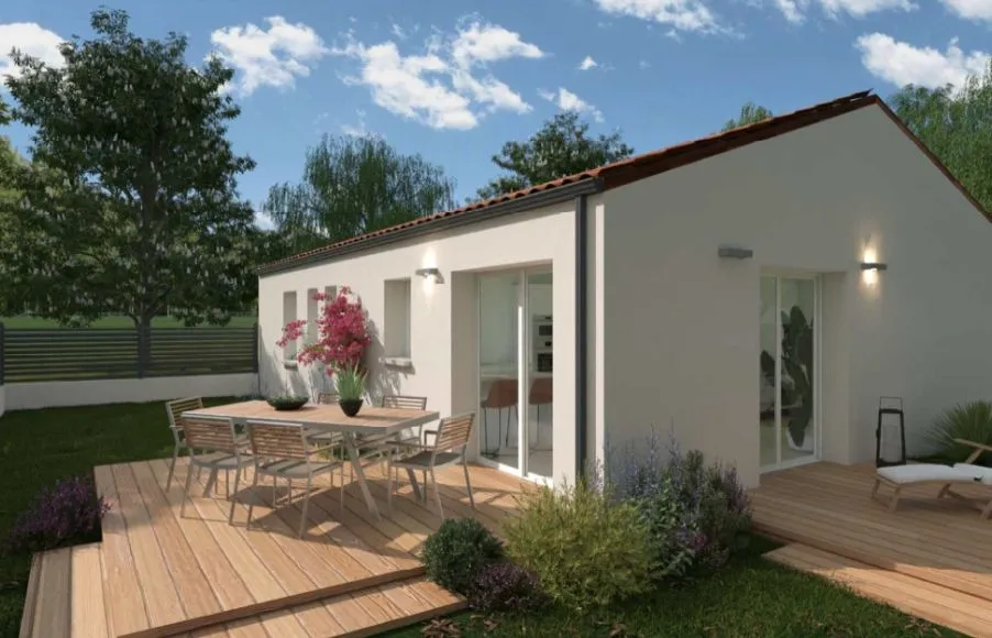 Image Projet de construction d'une maison 64.45 m² avec terrain à CHALLANS (85)