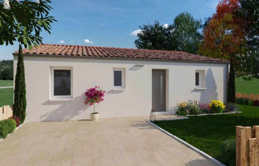 Image Projet de construction d'une maison 73.63 m² avec terrain à SAINT-URBAIN (85)
