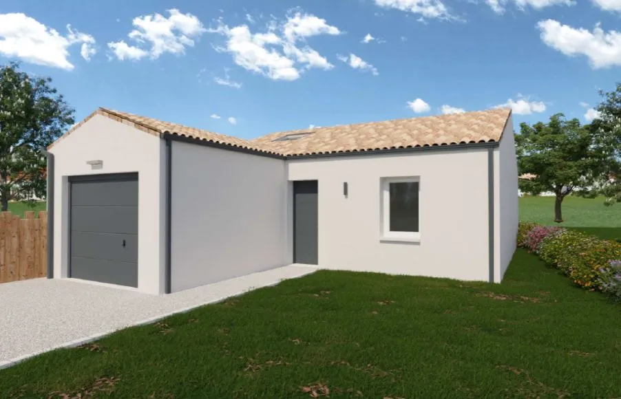 Image Projet de construction d'une maison 60.05 m² avec terrain à BEAUVOIR-SUR-MER (85)