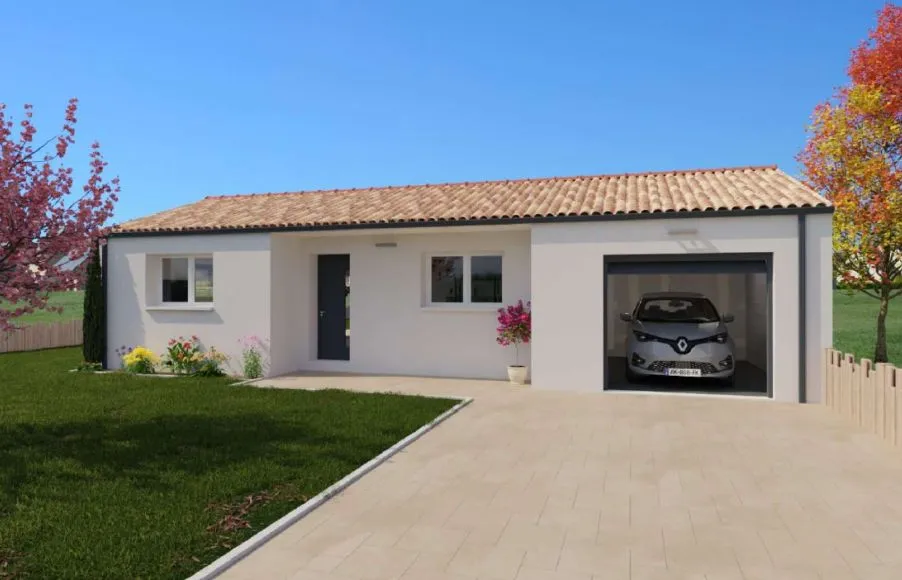 Image Projet de construction d'une maison 88.89 m² avec terrain à SAINT-URBAIN (85)