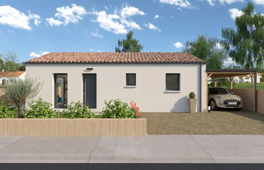 Image Projet de construction d'une maison 63 m² avec terrain à SAINTE-PAZANNE (44)
