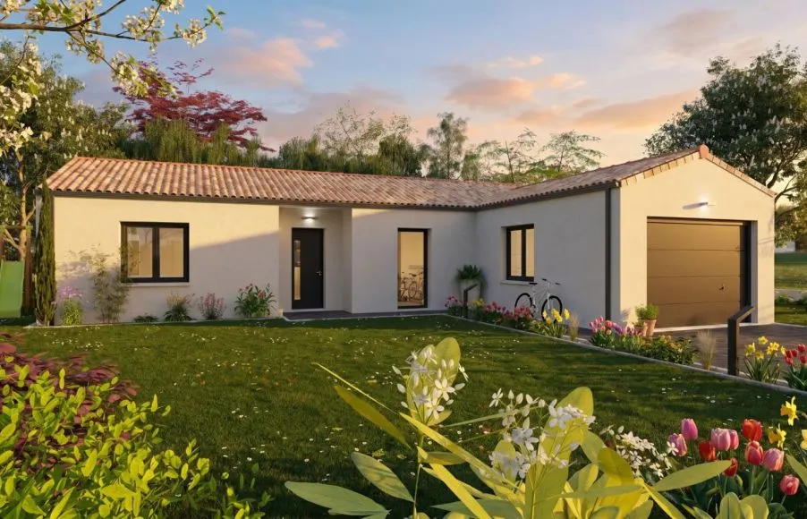 Image Projet de construction d'une maison 108 m² avec terrain à SAINTE-PAZANNE (44)