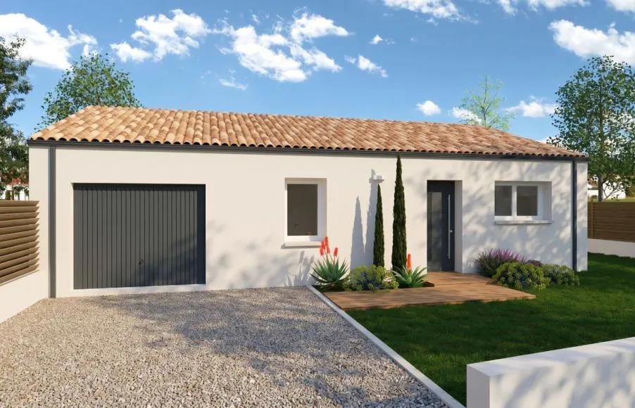 Image Projet de construction d'une maison 72.8 m² avec terrain à SALLERTAINE (85)