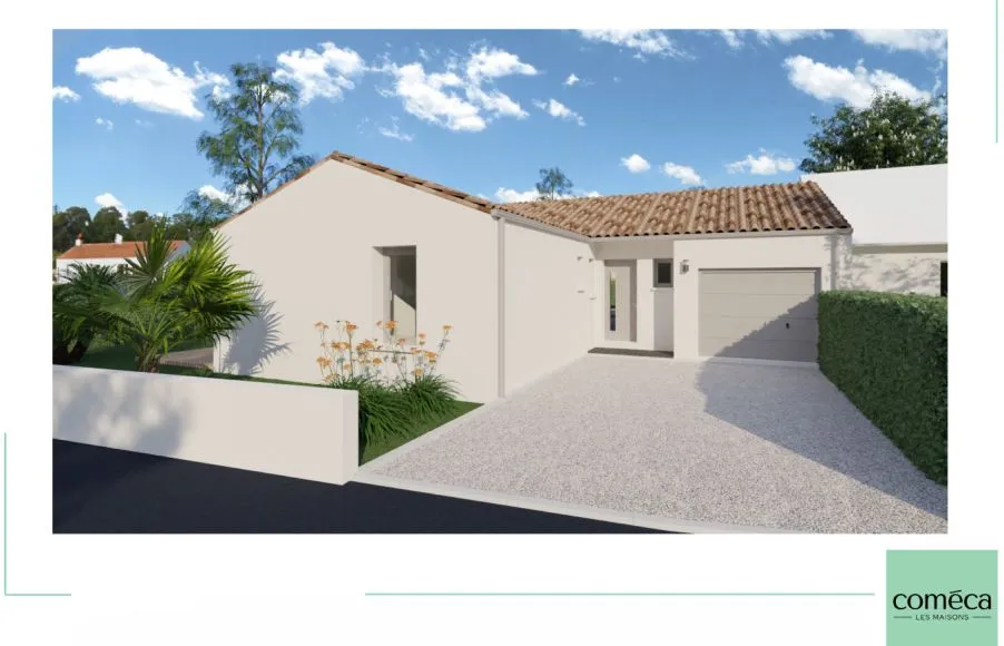 Image Projet de construction d'une maison 110 m² + garage sur terrain 616m² aux Sables d'Olonne (85)