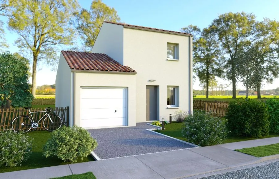 Image Projet de construction d'une maison 66.85 m² avec terrain à VIGNEUX-DE-BRETAGNE (44)