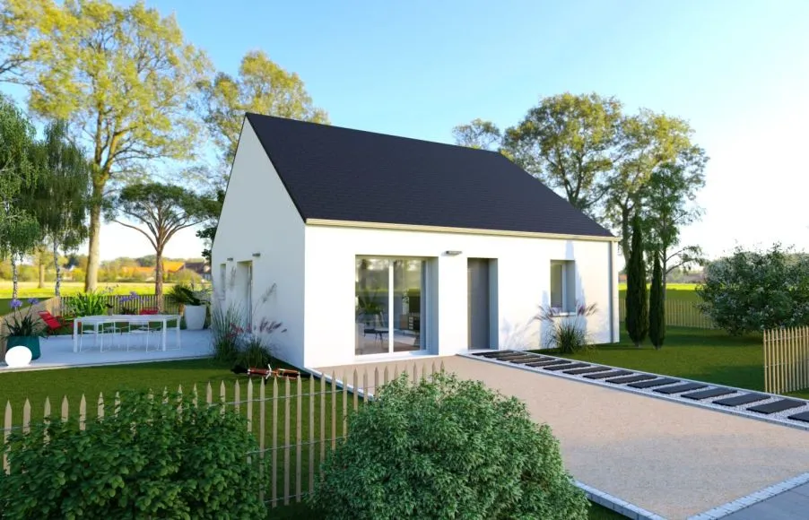 Image Projet de construction d'une maison 72.65 m² avec terrain à LE CELLIER (44)
