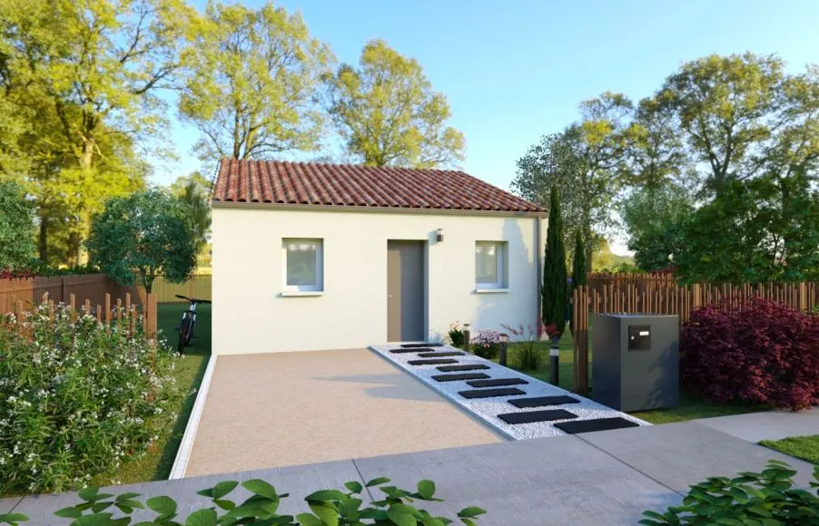 Image Projet de construction d'une maison 56.43 m² avec terrain à LE CELLIER (44)