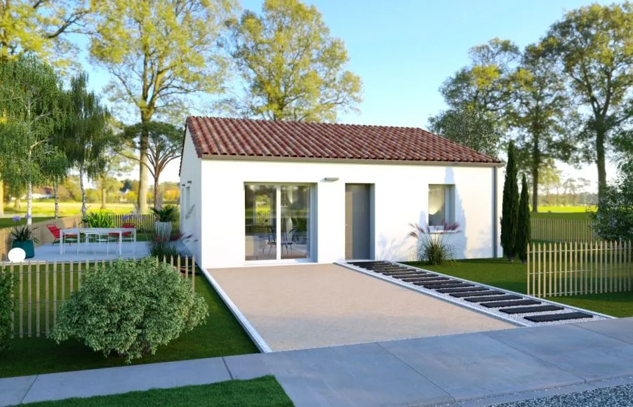 Image Projet de construction d'une maison 72.65 m² avec terrain à LE CELLIER (44)