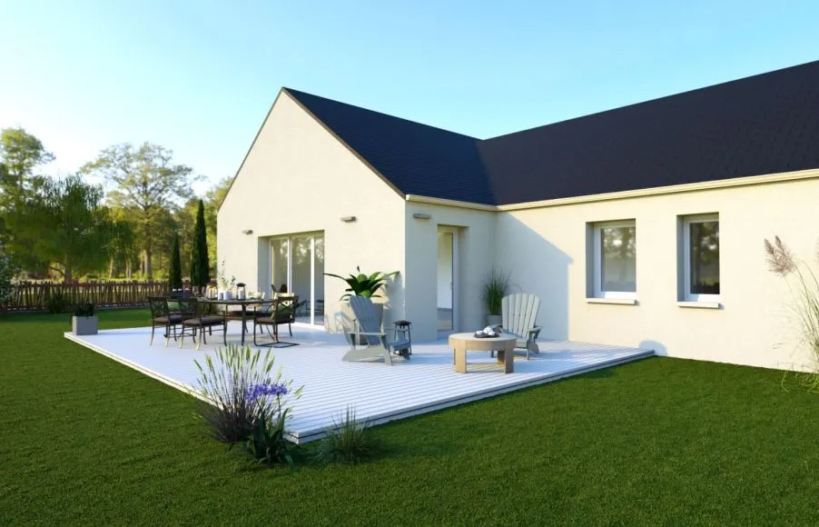 Image Projet de construction d'une maison 105 m² avec terrain à SAINT-MOLF (44)