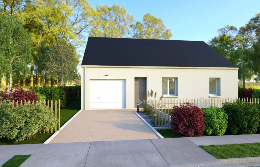 Image Projet de construction d'une maison 69.66 m² avec terrain à VIGNEUX-DE-BRETAGNE (44)