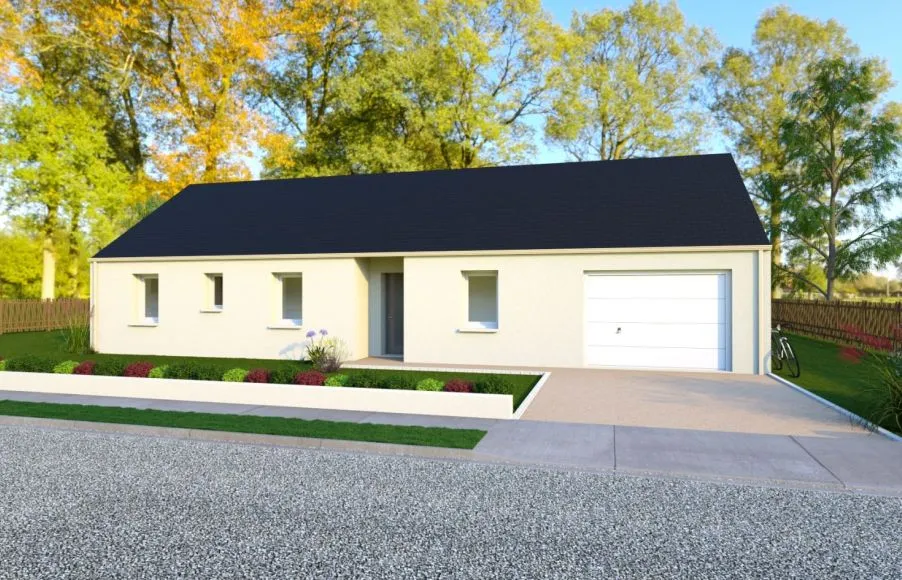 Image Projet de construction d'une maison 83.01 m² avec terrain à VIGNEUX-DE-BRETAGNE (44)