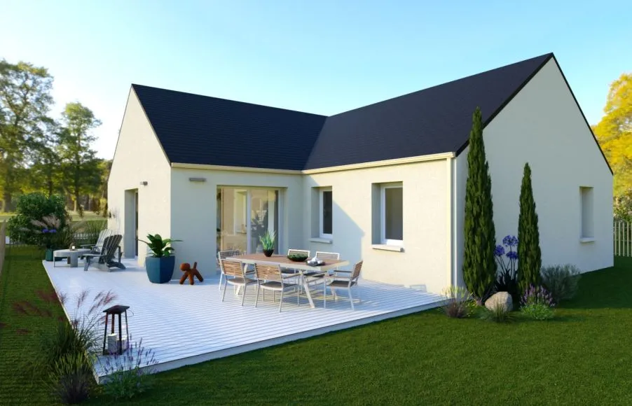 Image Projet de construction d'une maison 87.12 m² avec terrain à SAINT-NAZAIRE (44)