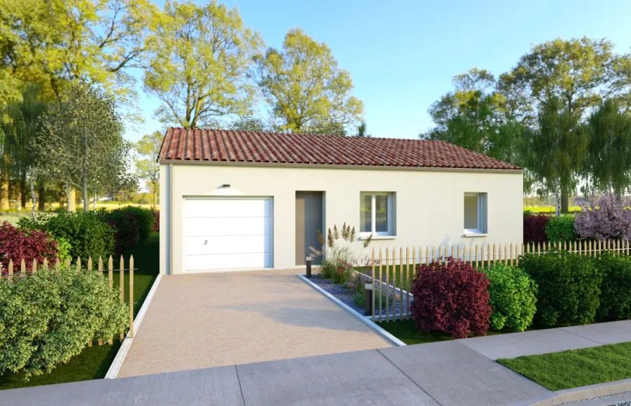 Image Projet de construction d'une maison 69.66 m² avec terrain à VIGNEUX-DE-BRETAGNE (44)