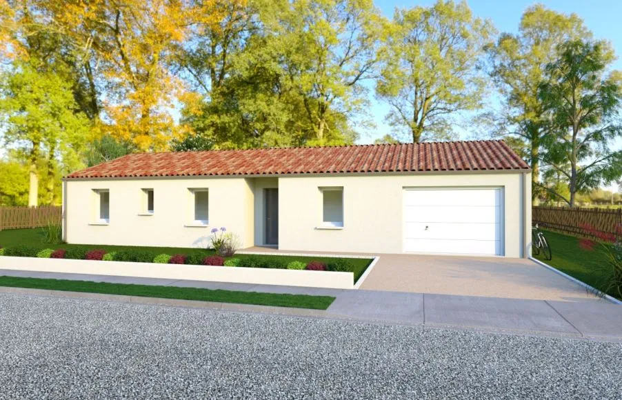 Image Projet de construction d'une maison 83.01 m² avec terrain à VIGNEUX-DE-BRETAGNE (44)