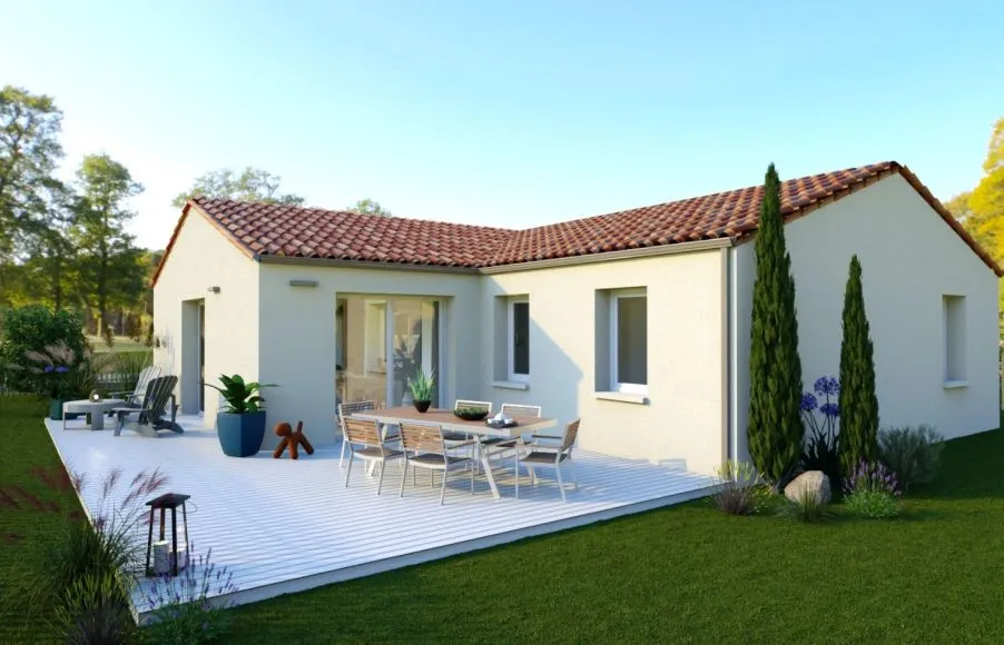 Image Projet de construction d'une maison 87.12 m² avec terrain à SAINT-NAZAIRE (44)
