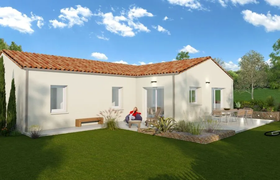 Image Projet de construction d'une maison 94.56 m² avec terrain à SAINT-NAZAIRE (44)