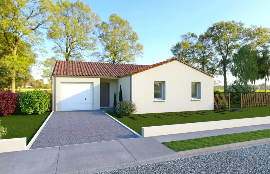 Image Projet de construction d'une maison 98.3 m² avec terrain à SAINT-NAZAIRE (44)