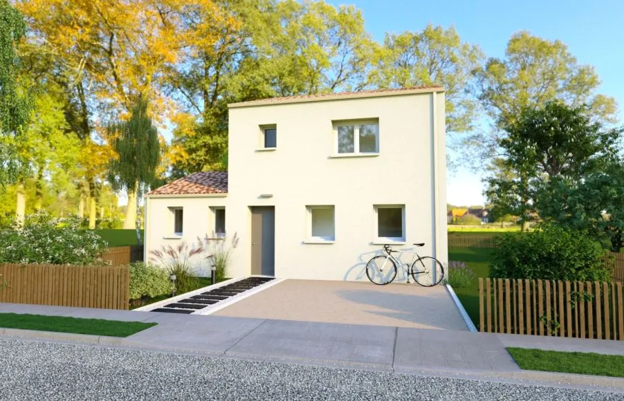 Image Projet de construction d'une maison 98.11 m² avec terrain à SAINT-PERE-EN-RETZ (44)